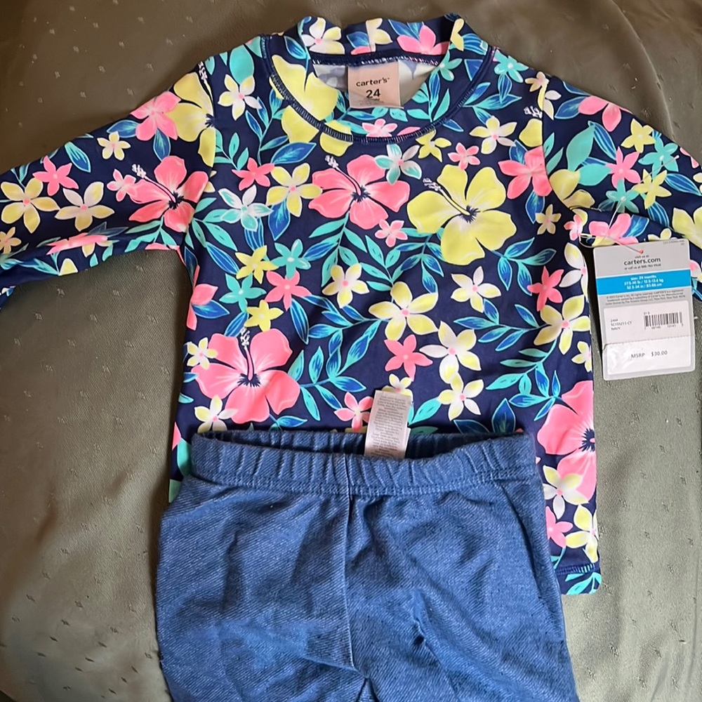 Carters swim shirt rash guard